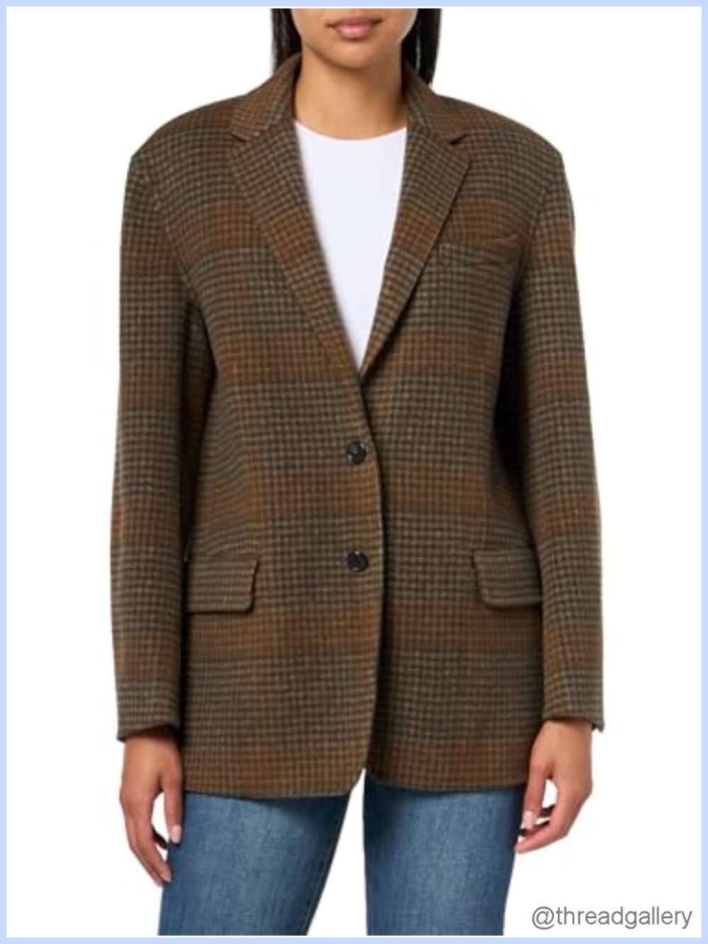 Oversized Tailored Single Breasted Two Button Jacket
